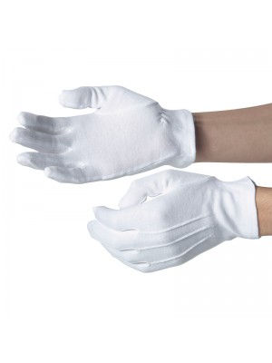 Plain Cotton glove elasticated cuff  Dennys LONDON 